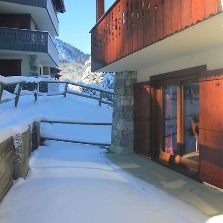 Appartement Chaleureux Les Houches 29 M² Piscine Partagee Dış mekan fotoğraf