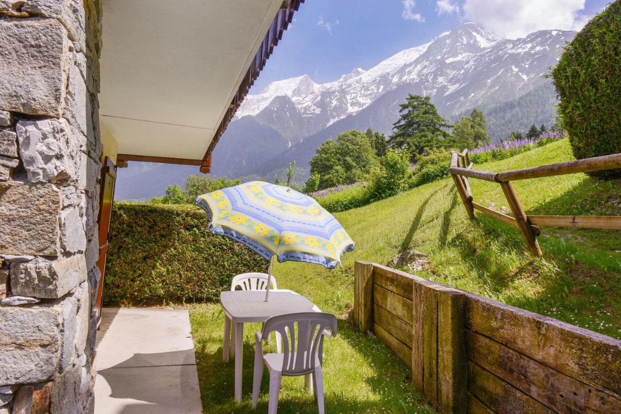 Appartement Chaleureux Les Houches 29 M² Piscine Partagee Dış mekan fotoğraf
