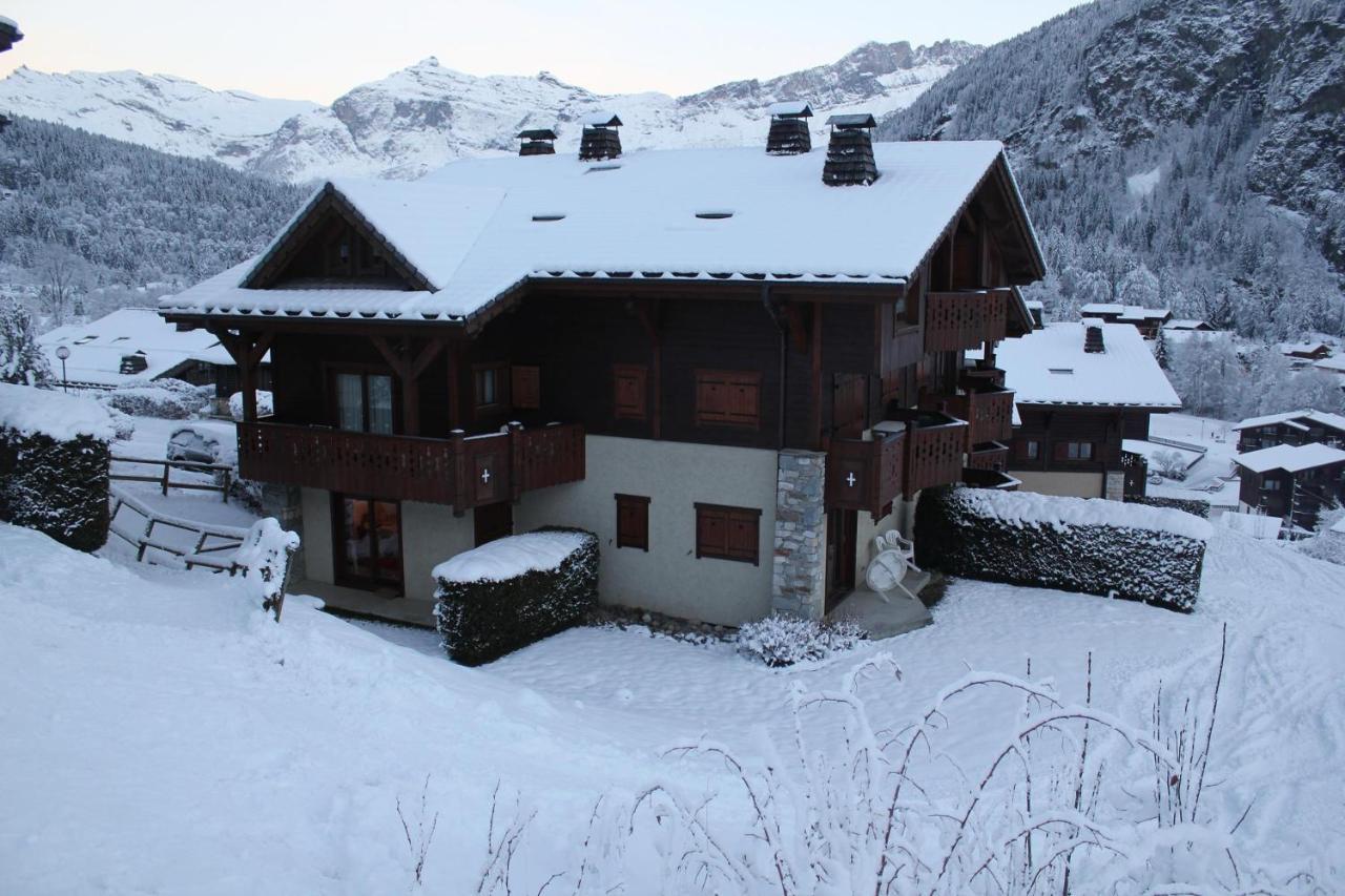 Appartement Chaleureux Les Houches 29 M² Piscine Partagee Dış mekan fotoğraf