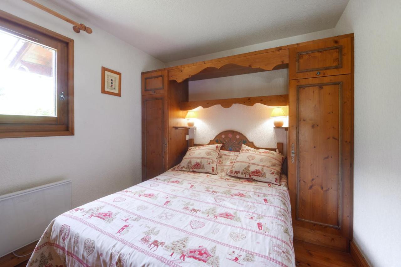 Appartement Chaleureux Les Houches 29 M² Piscine Partagee Dış mekan fotoğraf