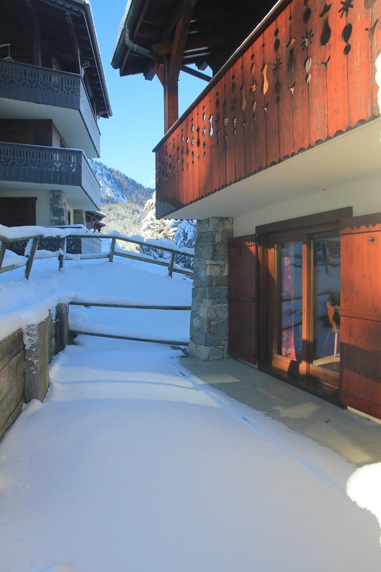 Appartement Chaleureux Les Houches 29 M² Piscine Partagee Dış mekan fotoğraf